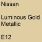 Preview: Nissan, Luminous Gold Metallic, E12.